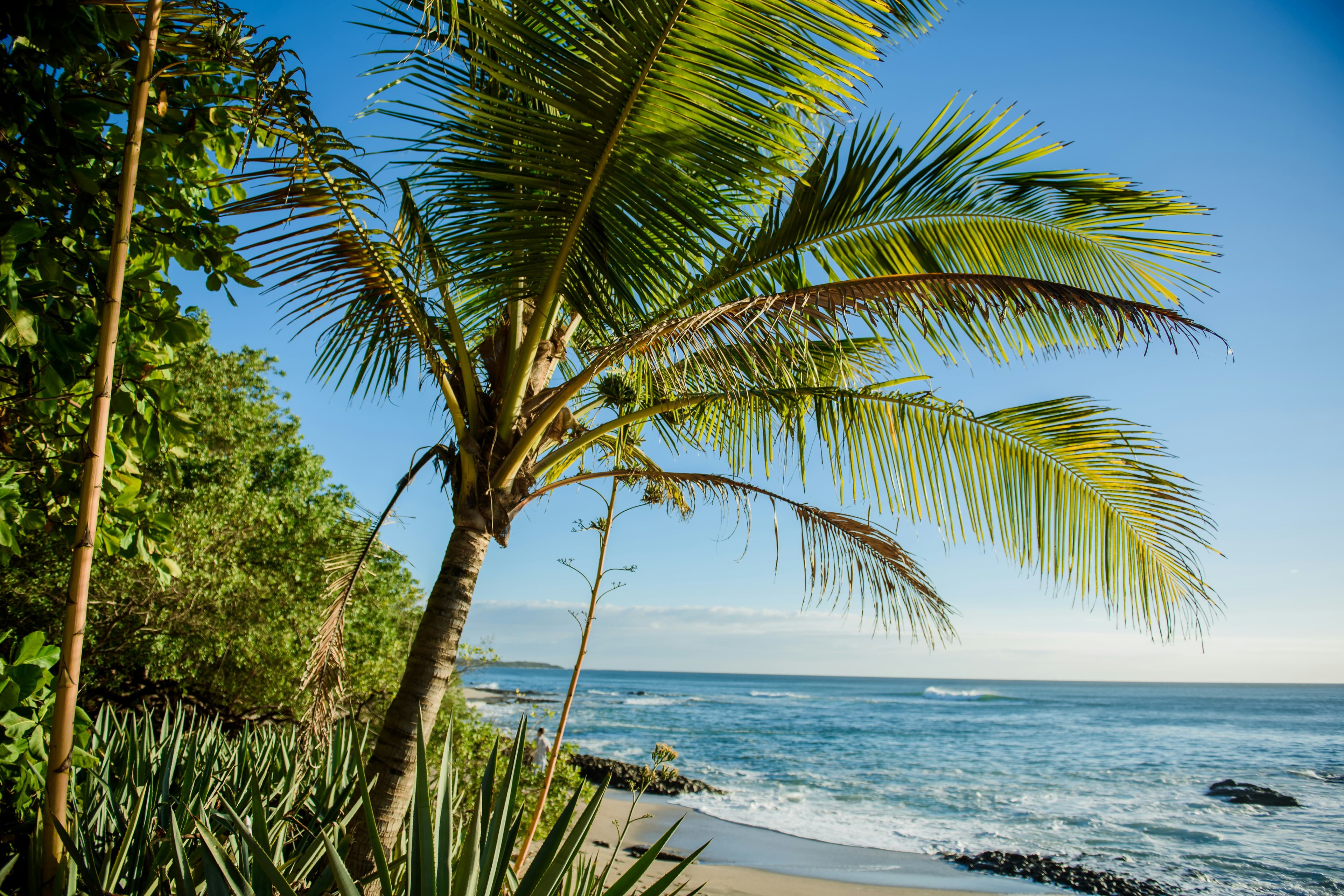 Surfing at Langosta Beach, Tamarindo, Costa Rica