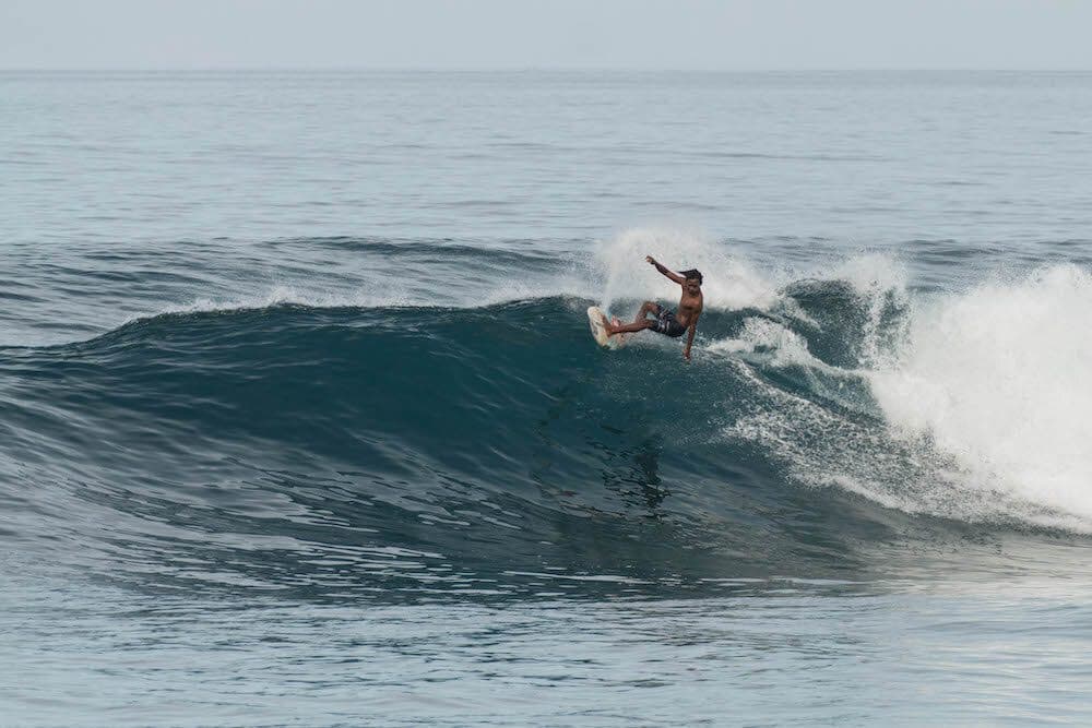 Surfing at Kuta (Lombok), Lombok, Indonesia