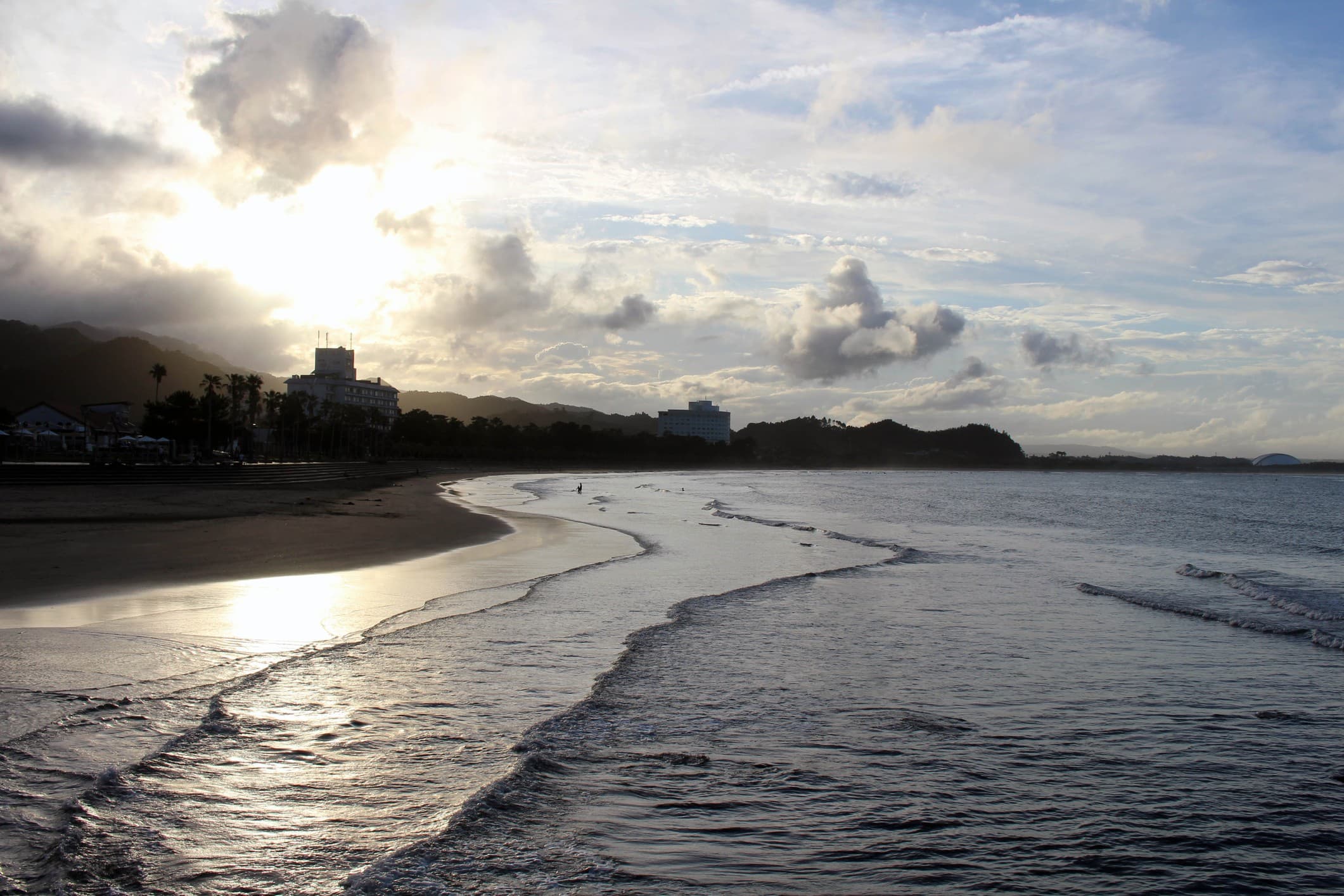 Surfing at Miyazaki (Aoshima Beach), Miyazaki, Japan
