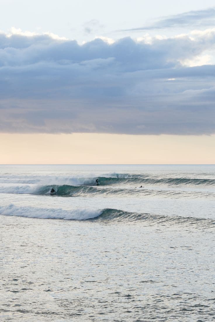Surfing at Raglan (Manu Bay), Waikato, New Zealand