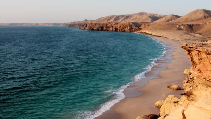 Surfing at Ras al Hadd, Sharqiyah, Oman
