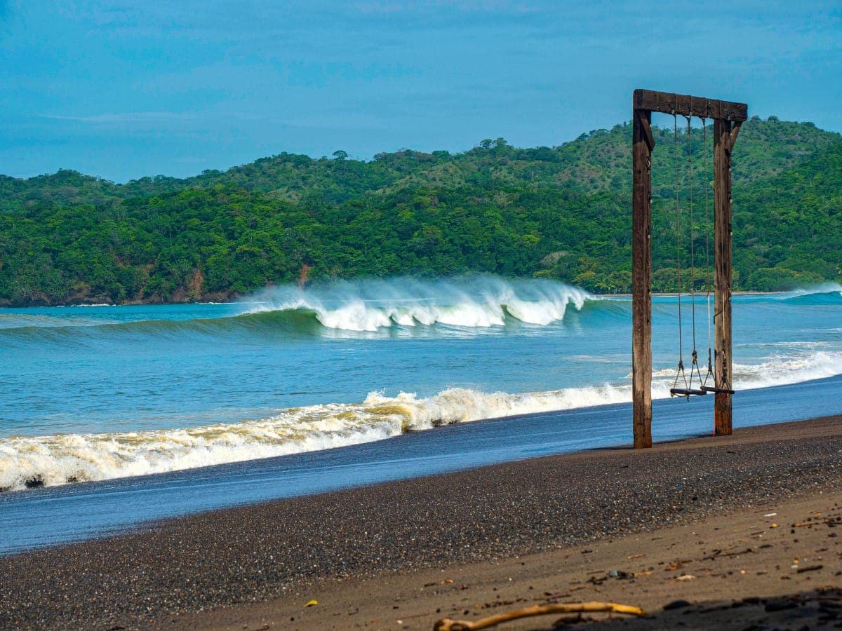 Surfing at Playa Venao, Los Santos, Panama