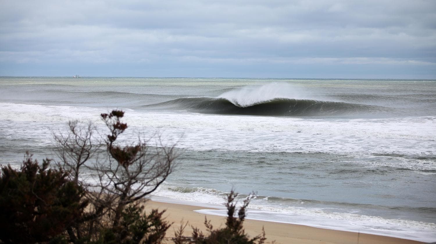 Surfing at Cape Hatteras (OBX), North Carolina, USA