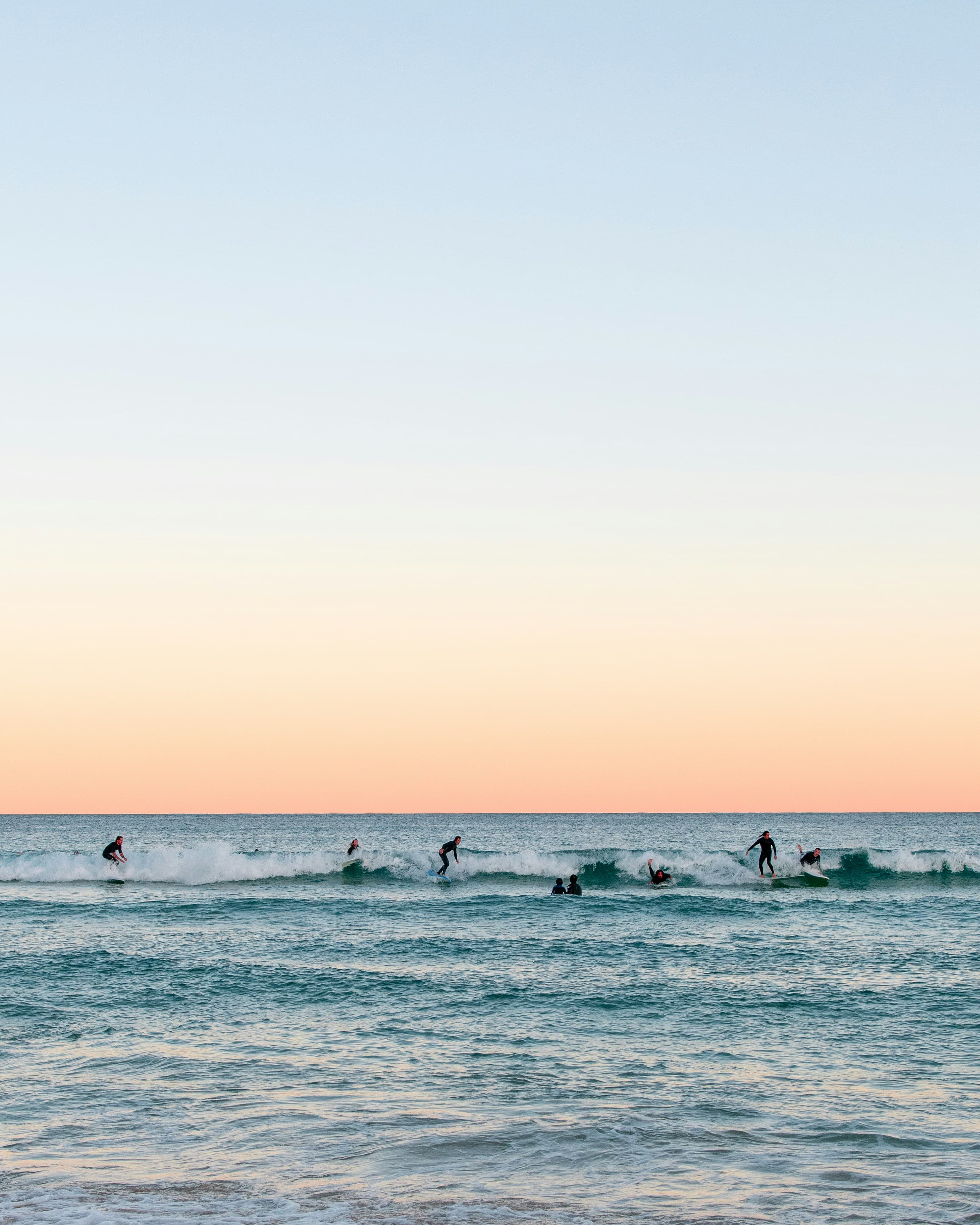 Surfing at Bondi Beach, Sydney, NSW, Australia