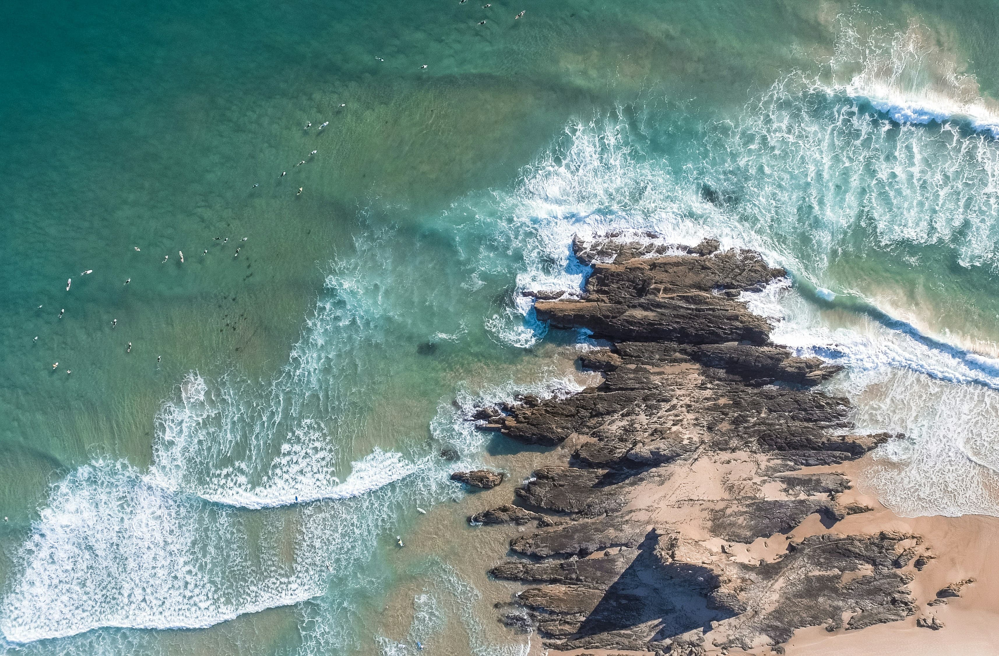 Surfing at Gold Coast (Currumbin), QLD, Australia