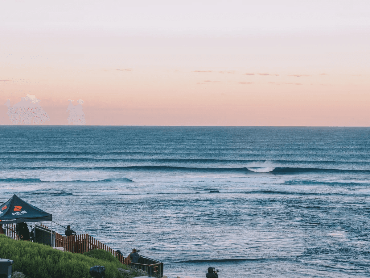 Surfing at Margaret River (Surfers Point), WA, Australia