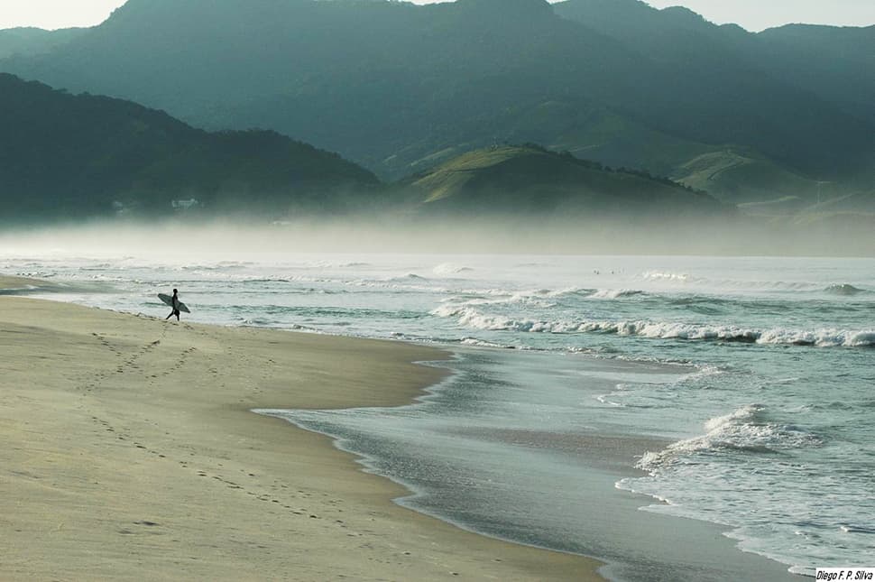 Surfing at Maresias, São Paulo, Brazil