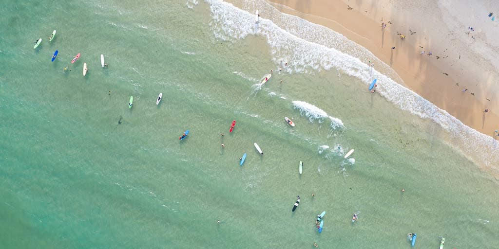 Surfing at Houhai, Sanya, Hainan, China