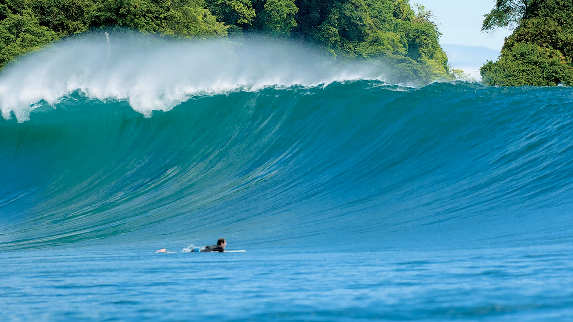 Surfing at Nuquí, Chocó, Colombia