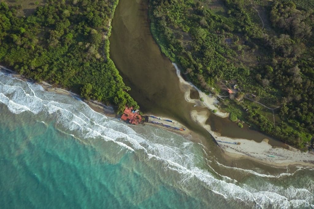 Surfing at Palomino, La Guajira, Colombia