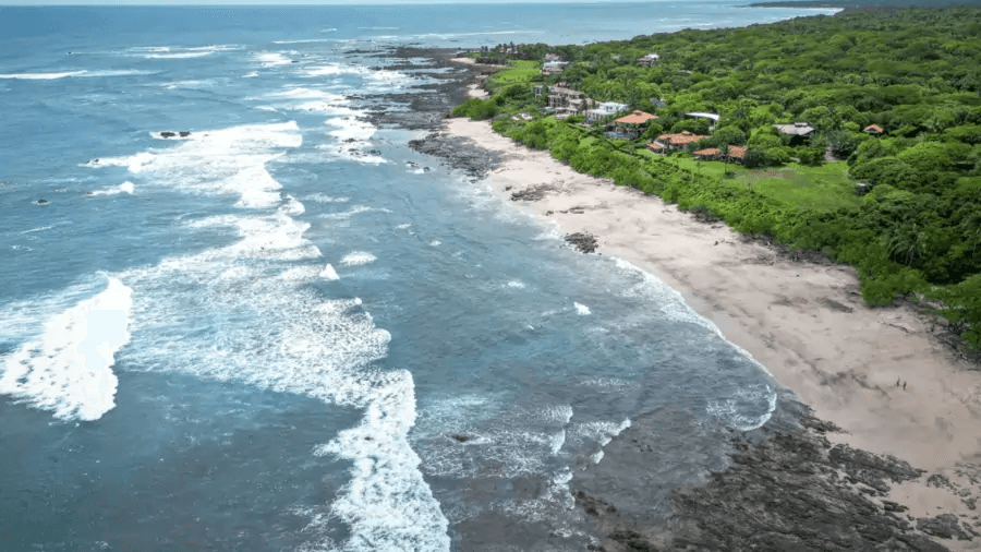 Surfing at Negra Beach, Negra, Costa Rica