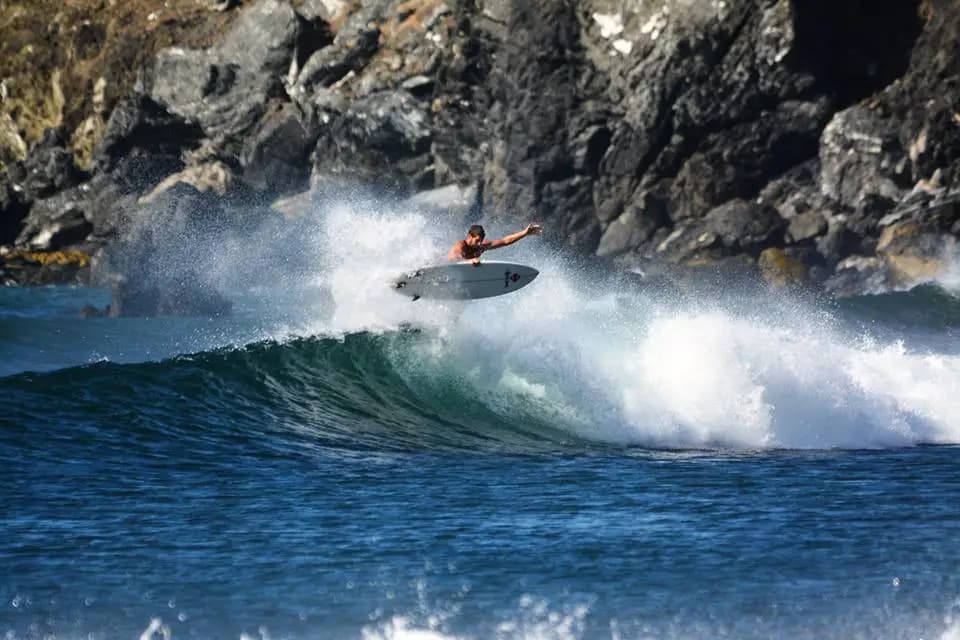 Surfing at Ollie's Point, Guanacaste, Costa Rica