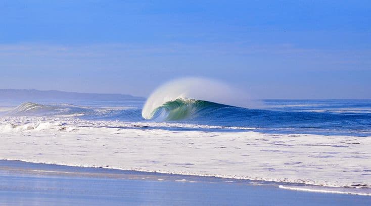 Surfing at Canoa, Manabí, Ecuador