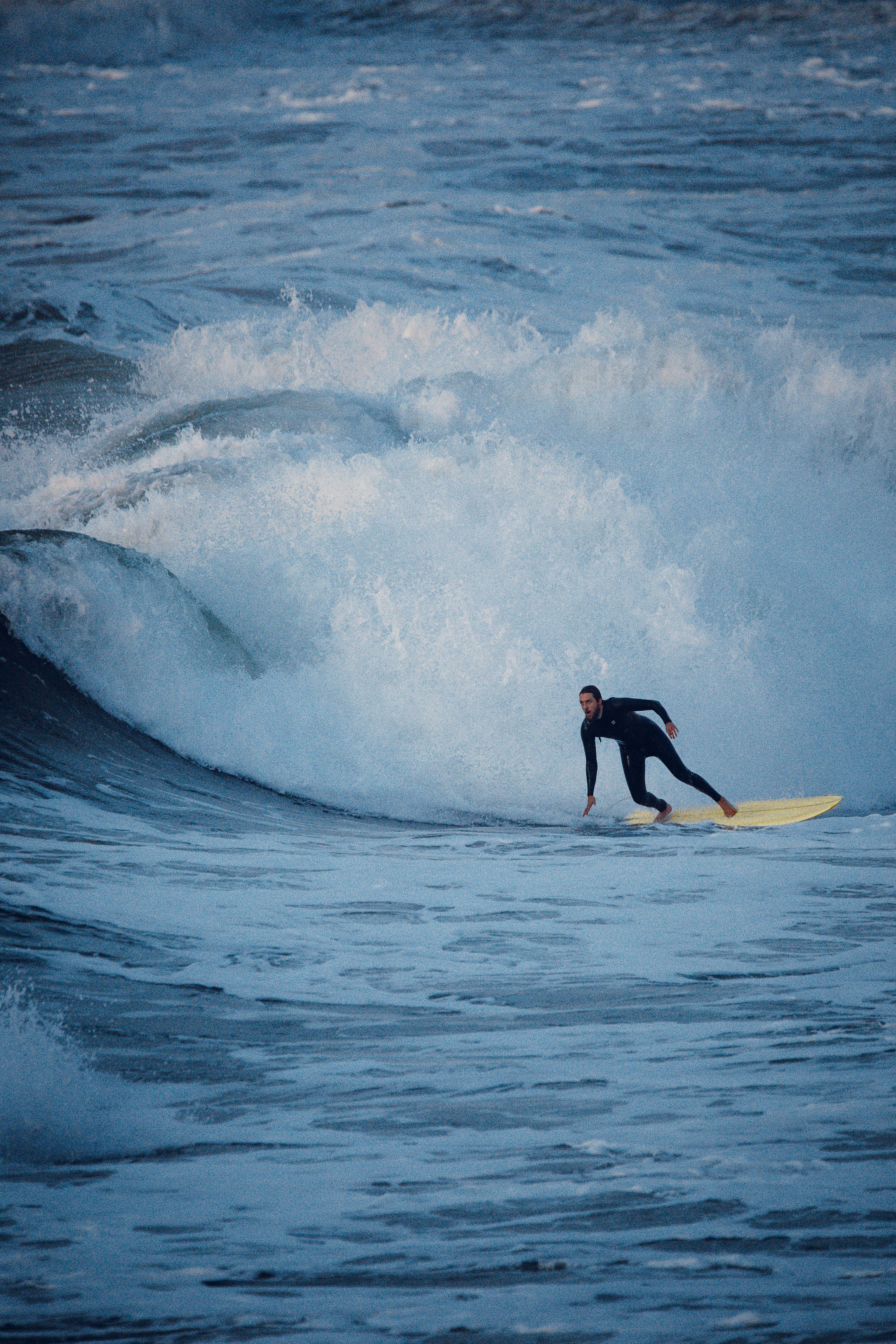 Surfing at Biarritz (Côte des Basques), País Vasco, France