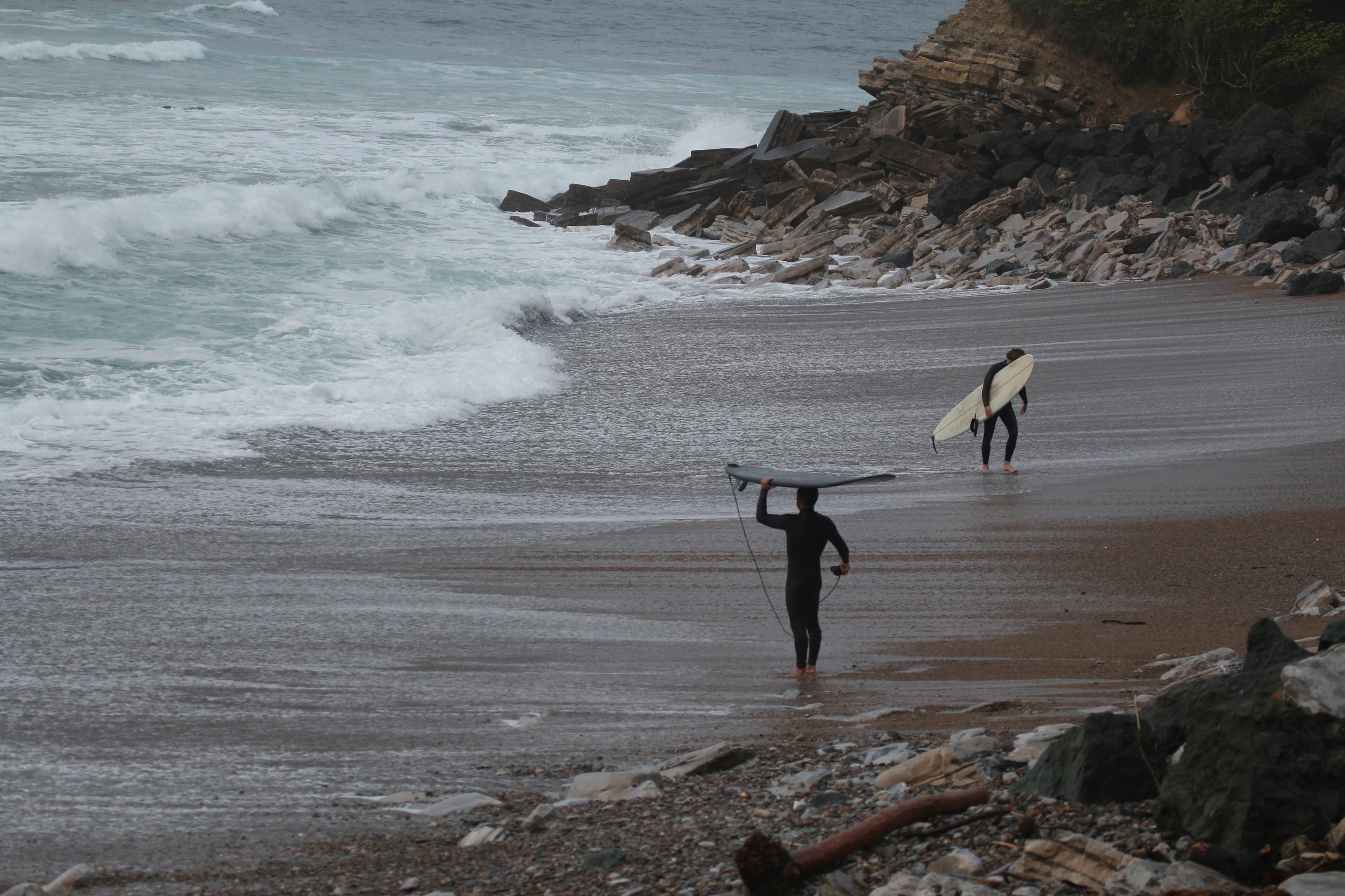 Surfing at Guéthary, País Vasco, France