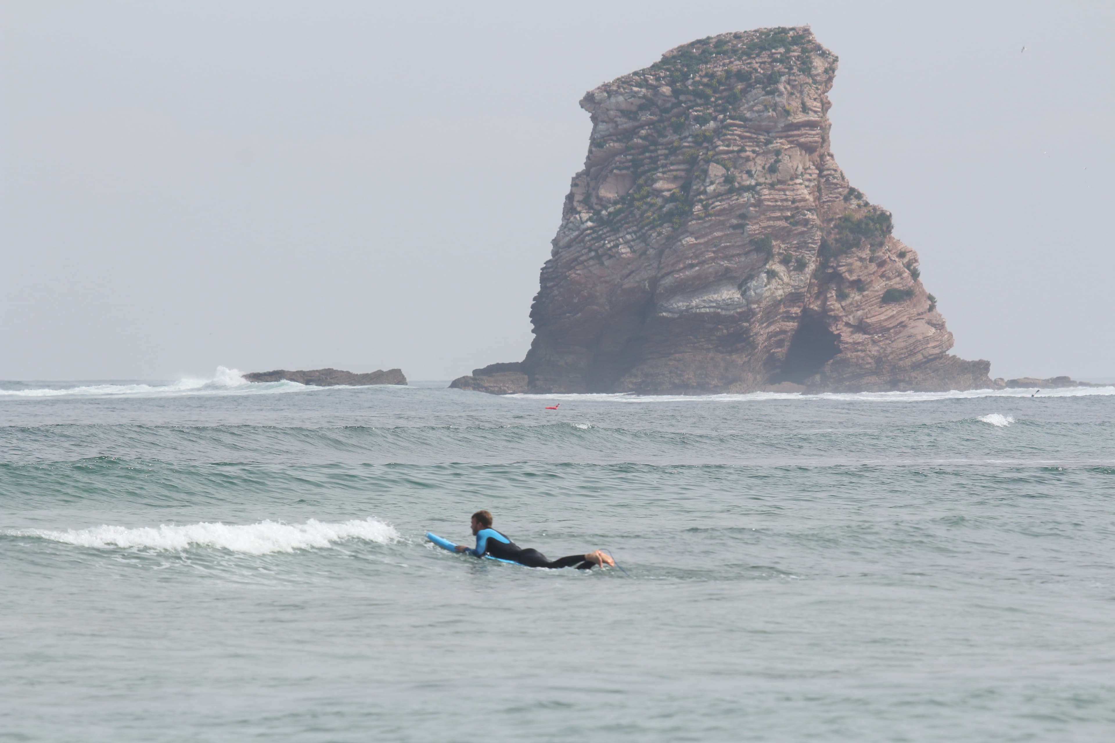 Surfing at Hendaye, País Vasco, France