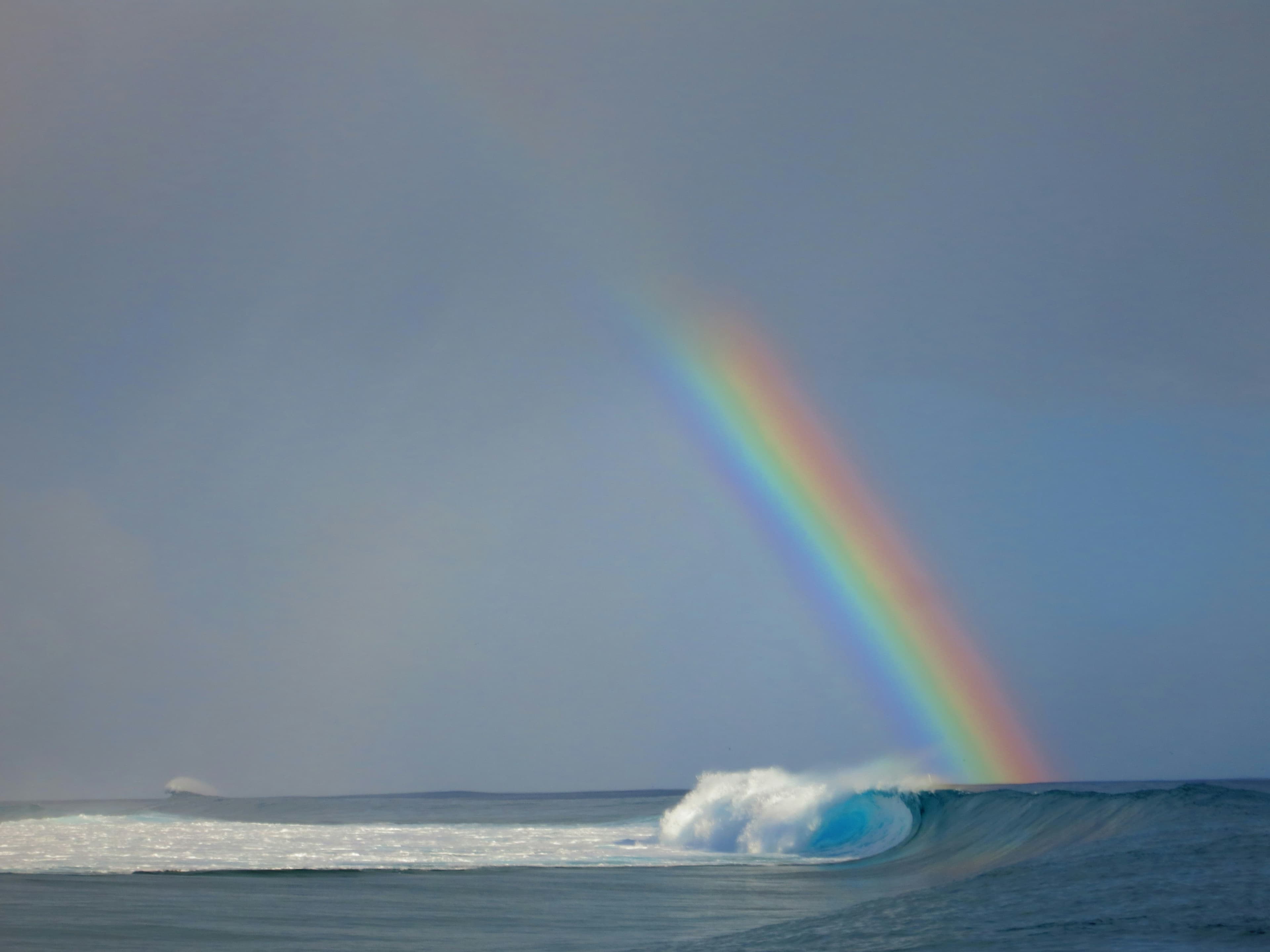 Surfing at Teahupoo, Teahupoo, France