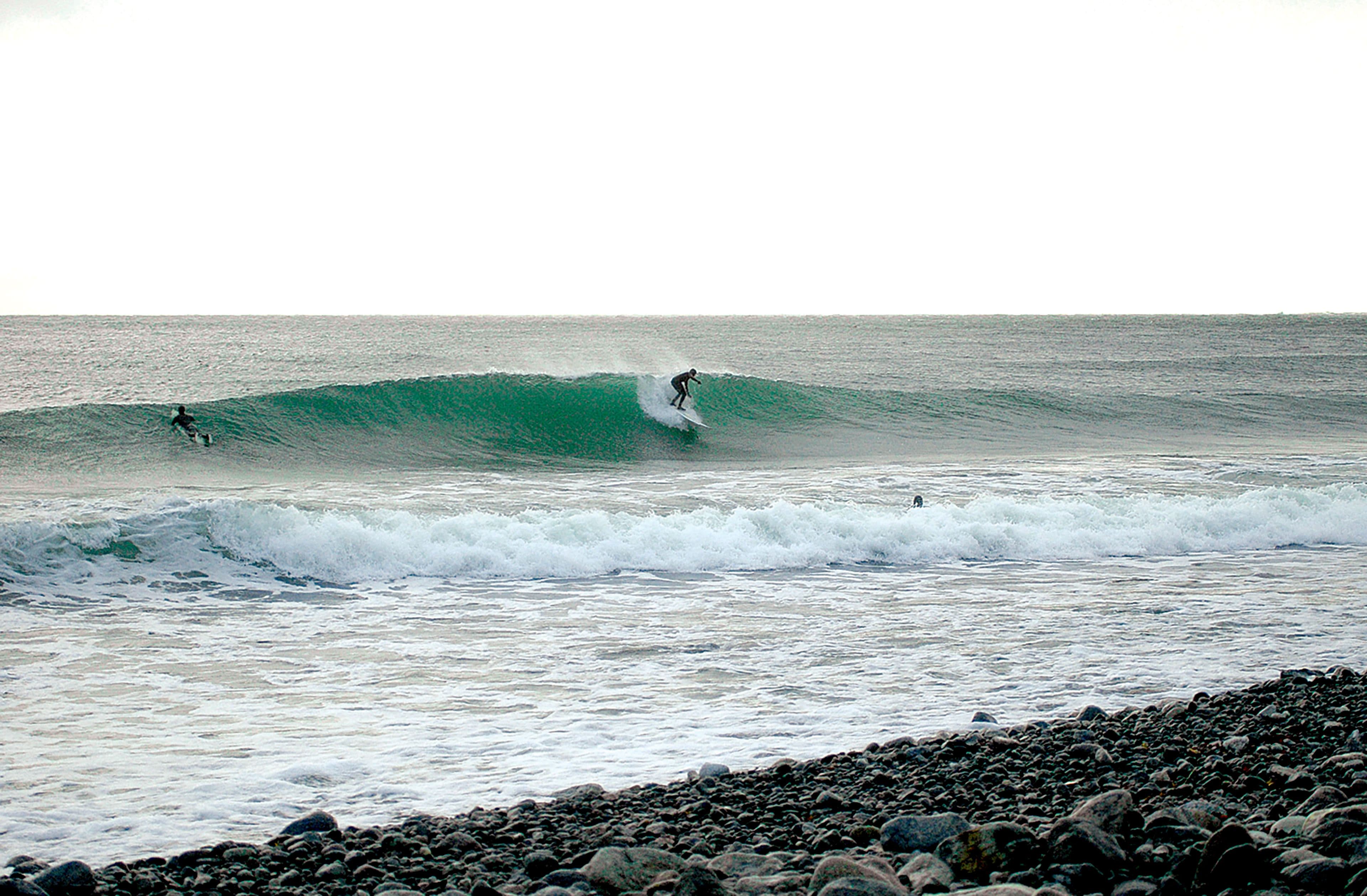 Surfing at Vík í Mýrdal, Sur, Iceland