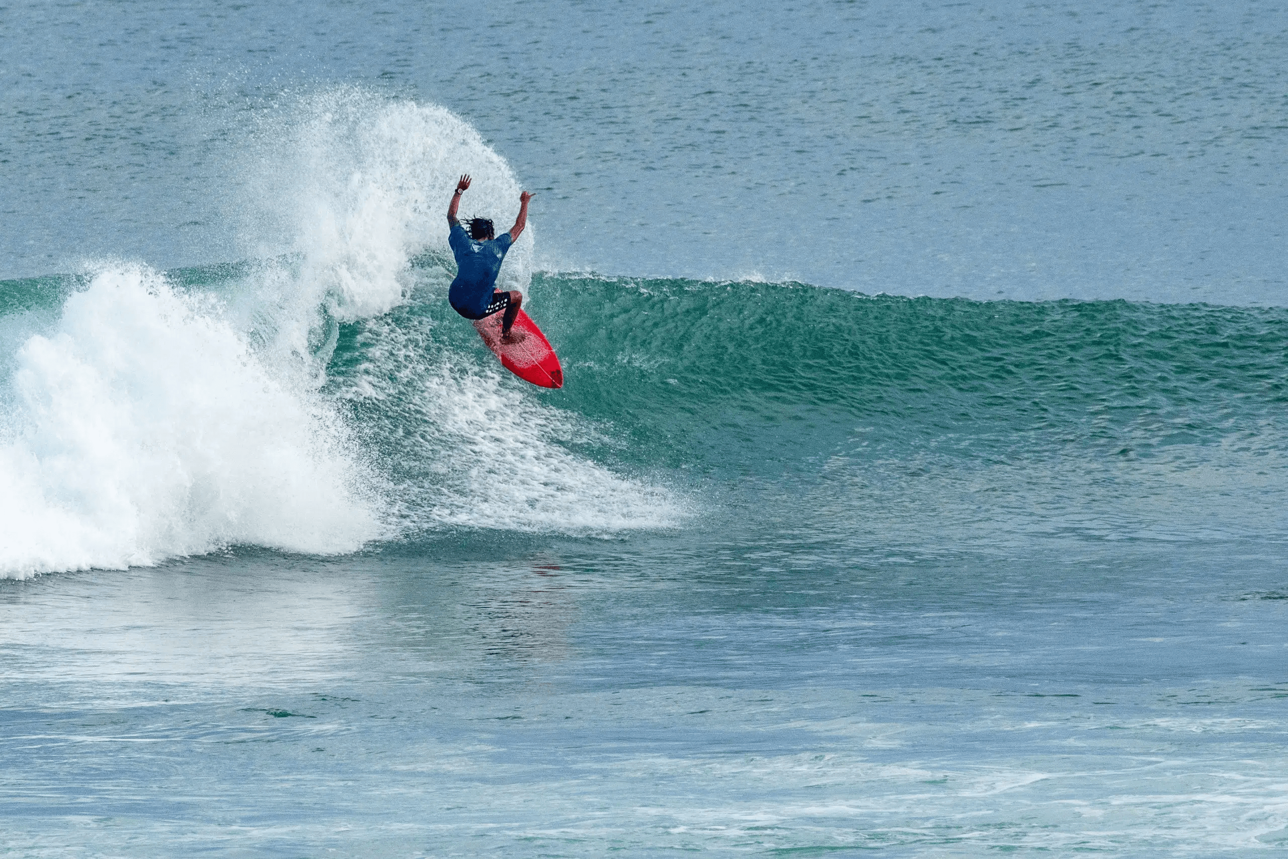 Surfing at G-Land (Grajagan), Java, Indonesia