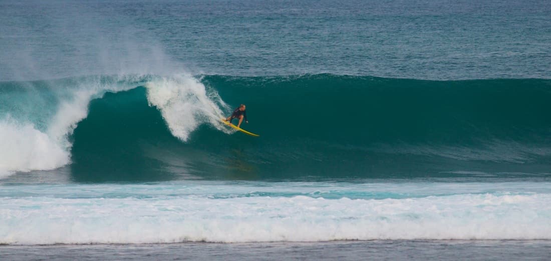 Surfing at Nihiwatu (Nihi Sumba), Sumba, Indonesia