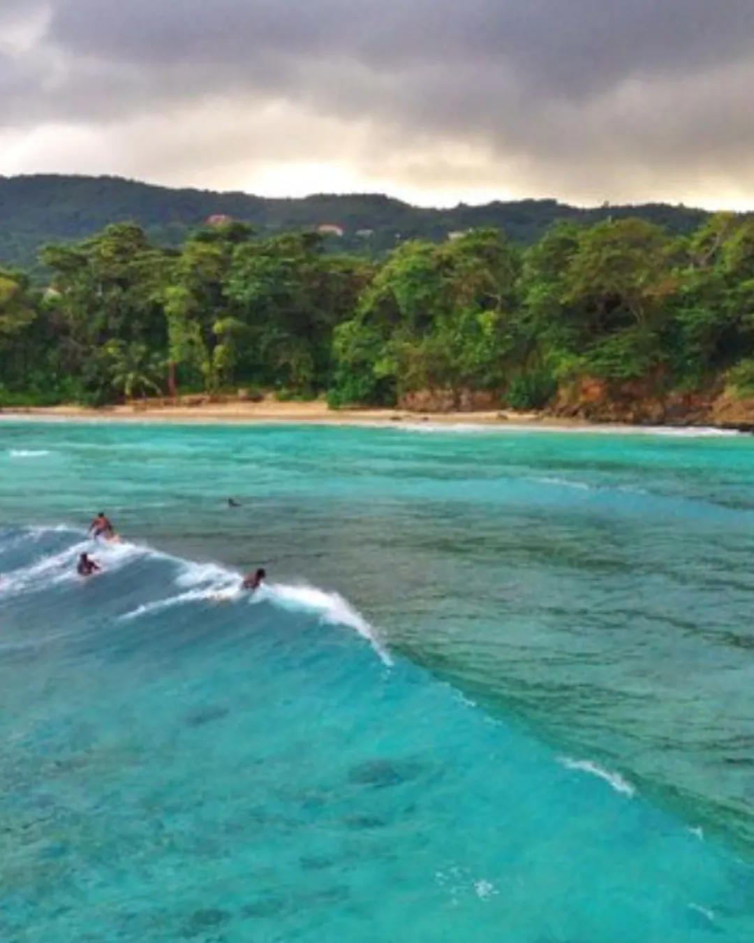 Surfing at Boston Bay, Portland, Jamaica