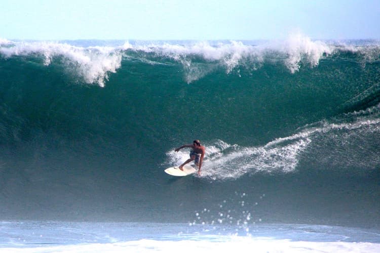 Surfing at Basse-Pointe, Norte, Martinique
