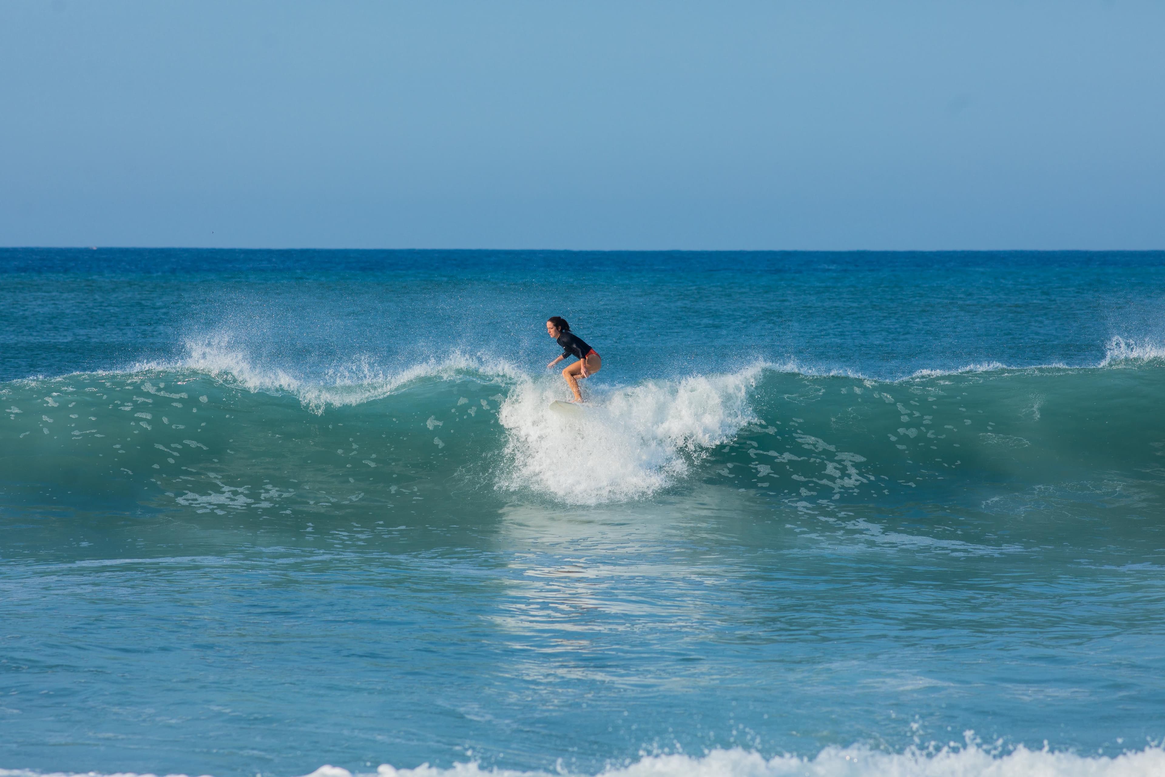 Surfing at Barra de la Cruz, Oaxaca, Mexico