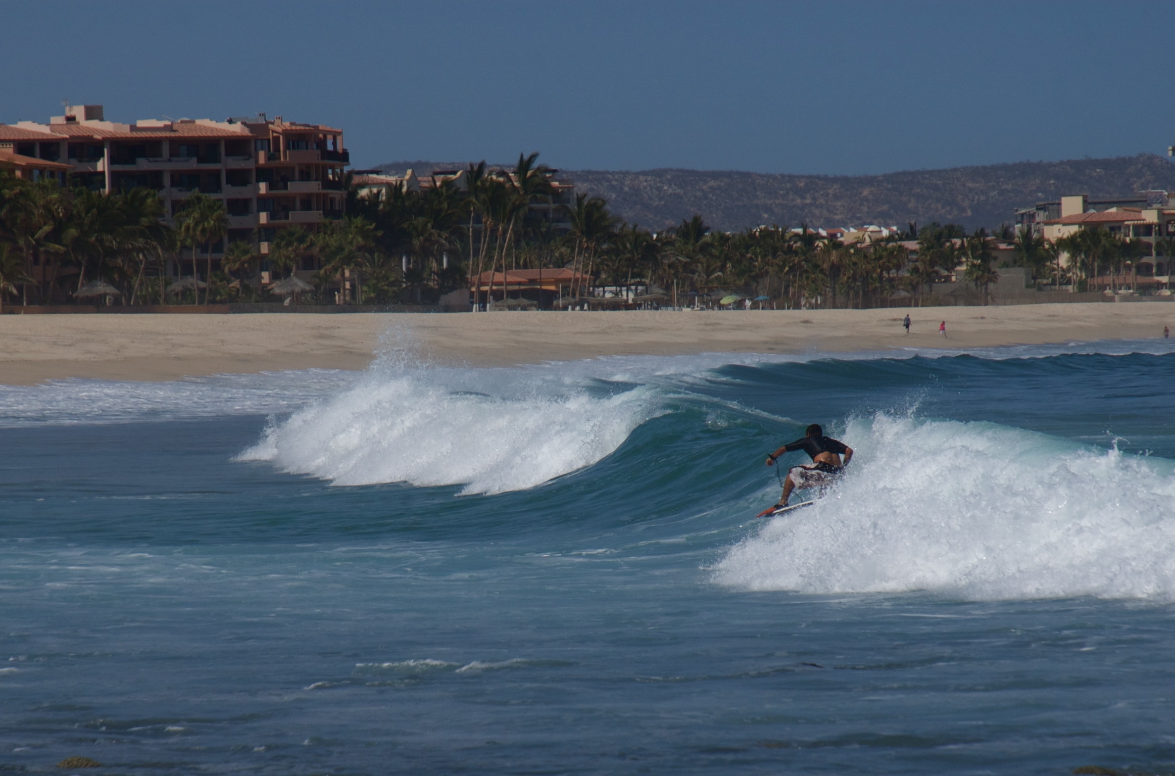 Surfing at Costa Azul, BCS (San José del Cabo), Mexico
