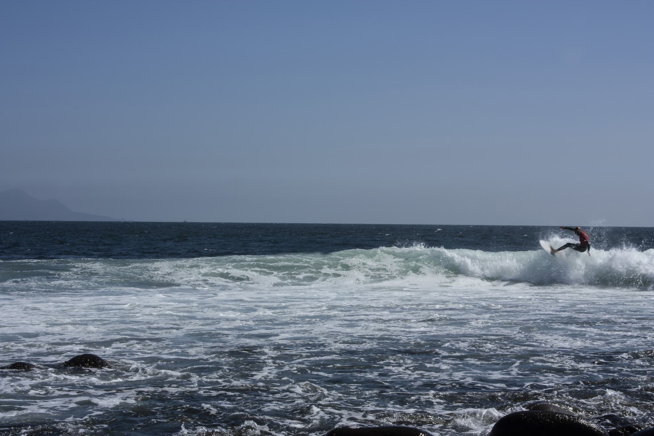 Surfing at San Miguel (Ensenada), Baja California, Mexico
