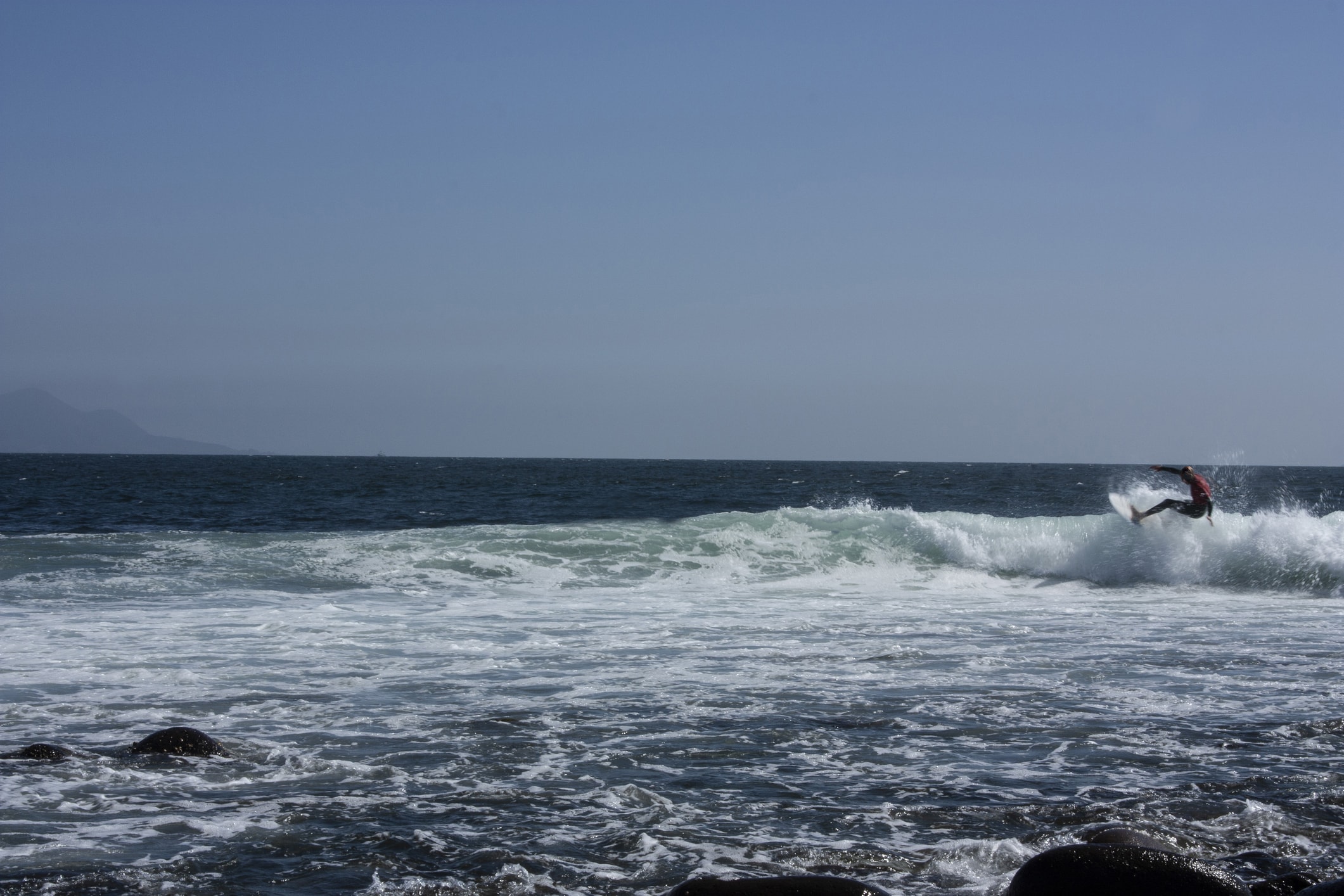 Surfing at San Miguel (Ensenada), Baja California, Mexico