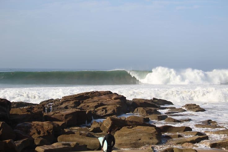 Surfing at Anchor Point, Taghazout, Morocco