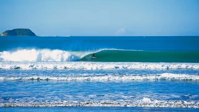 Surfing at Gisborne (Makorori Beach), Gisborne, New Zealand