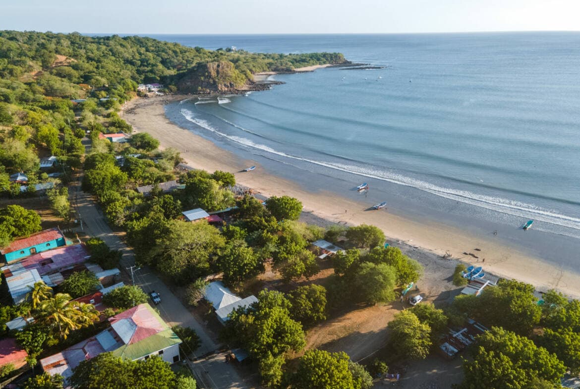 Surfing at Astillero, Rivas, Nicaragua