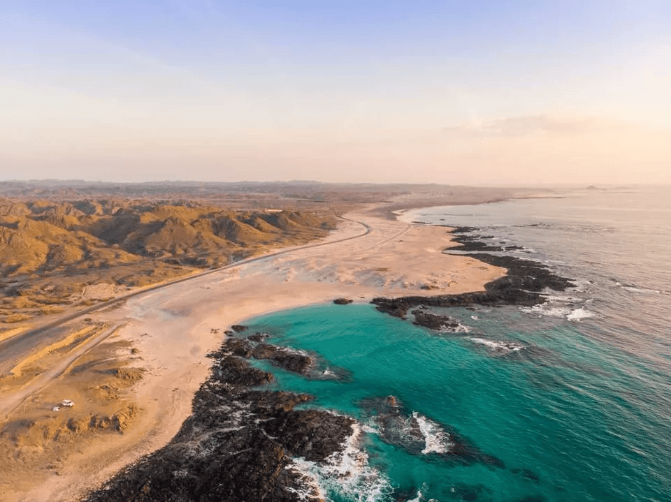 Surfing at Masirah Island, Sharqiyah, Oman