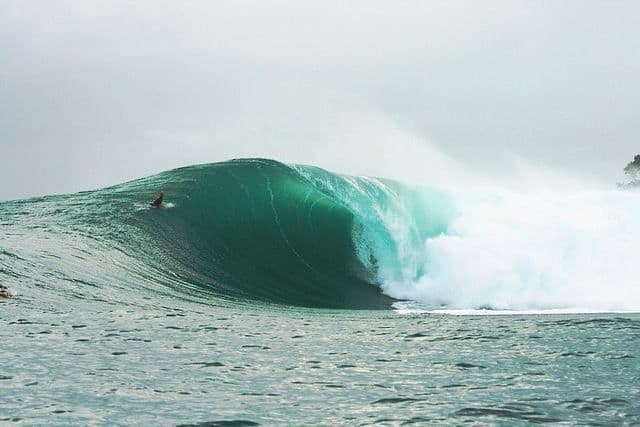 Surfing at Bocas del Toro (Wizard Beach), Bocas, Panama