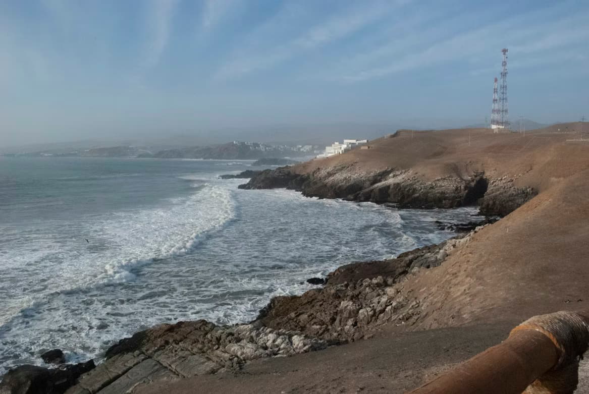 Surfing at Cerro Azul, Lima (Cañete), Peru