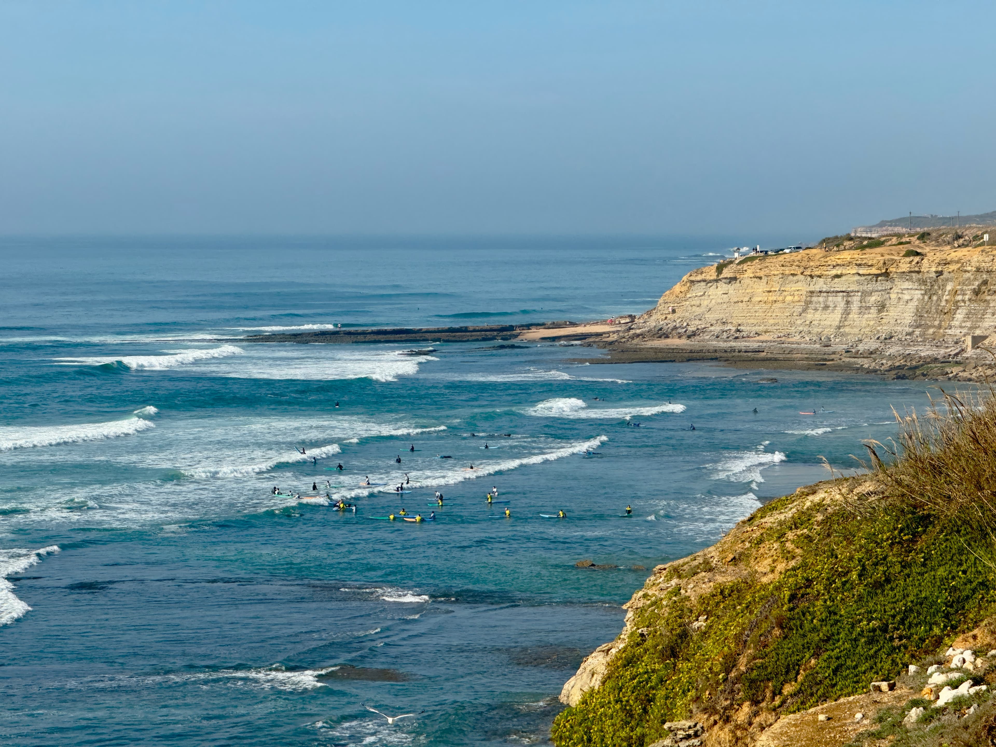 Surfing at Ericeira (Ribeira d'Ilhas), Lisboa, Portugal
