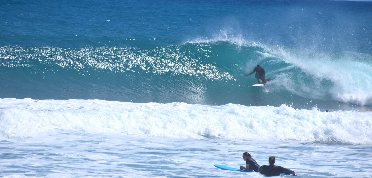 Surfing at Playa Encuentro, Cabarete, Dominican Republic