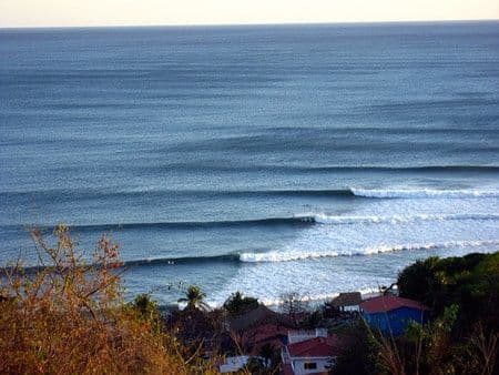 Surfing at El Tunco, La Libertad, El Salvador