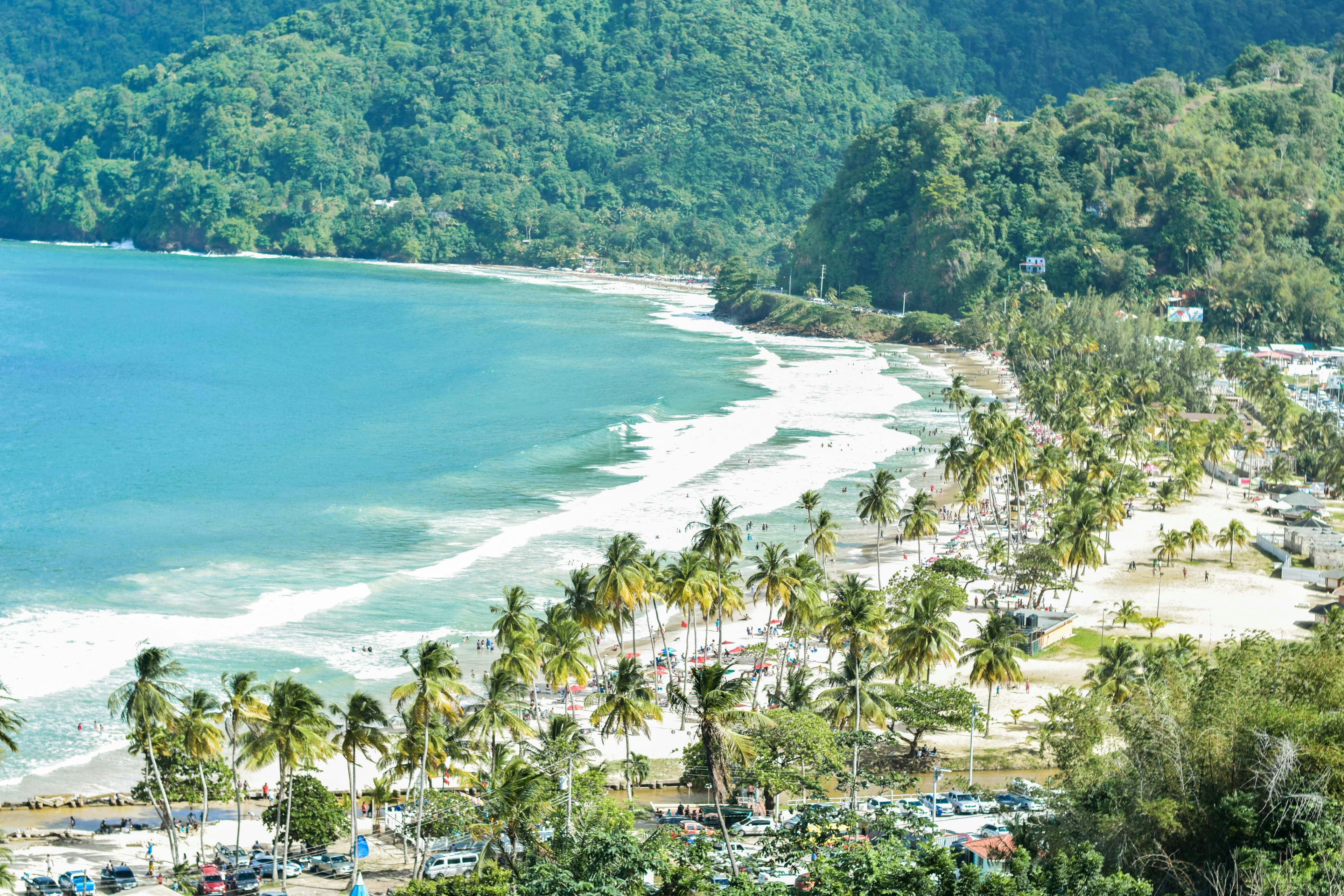 Surfing at Maracas Bay, Trinidad, Trinidad and Tobago