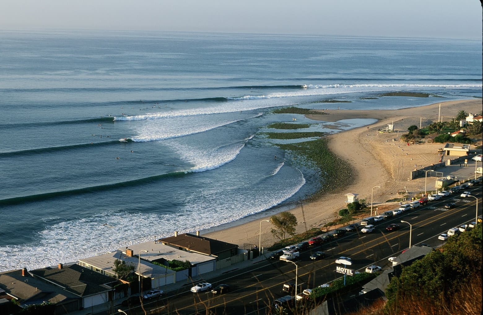 Surfing at Malibu (Surfrider Beach), Los Angeles, USA