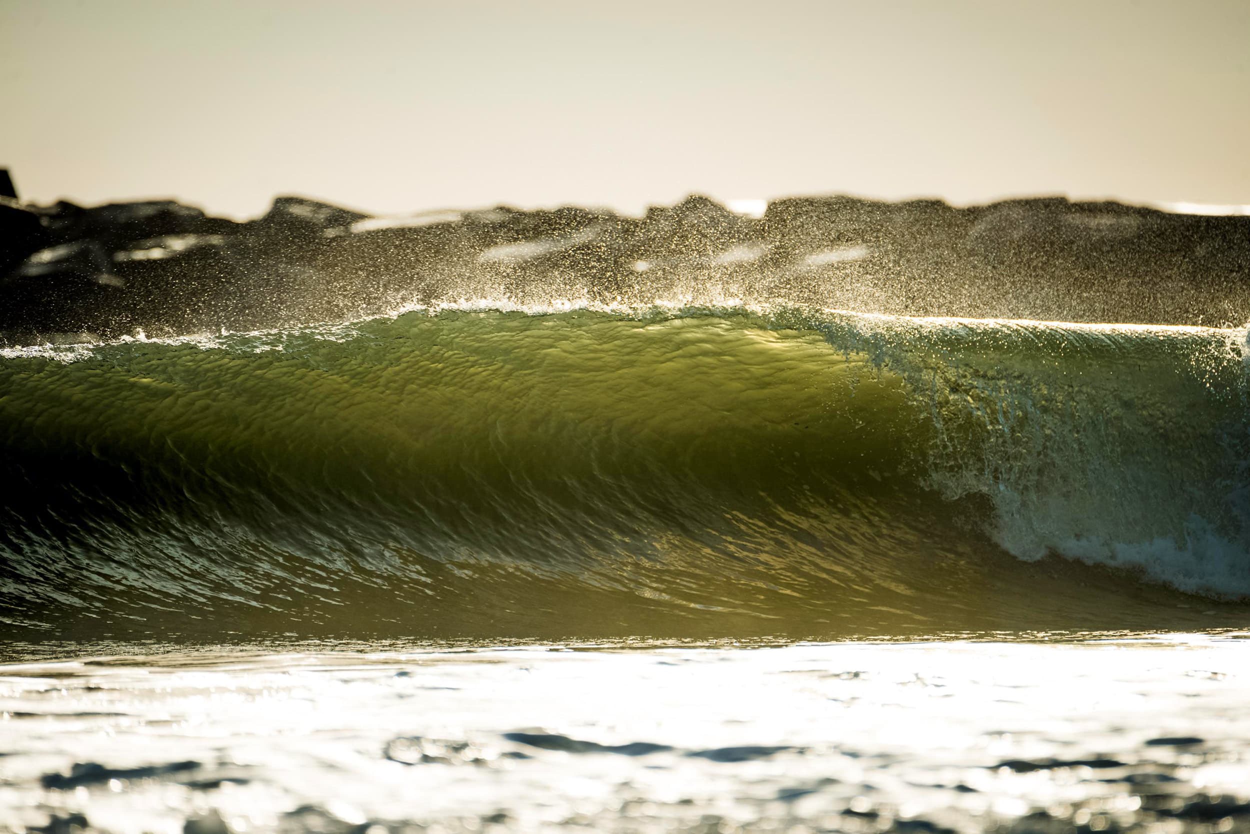 Surfing at Virginia Beach, Virginia, USA